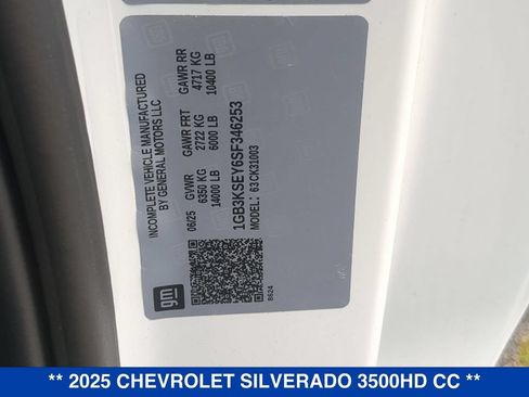 New 2025 Chevrolet Silverado 3500 W/T w/ WT Convenience Package AWD/4WD image 19