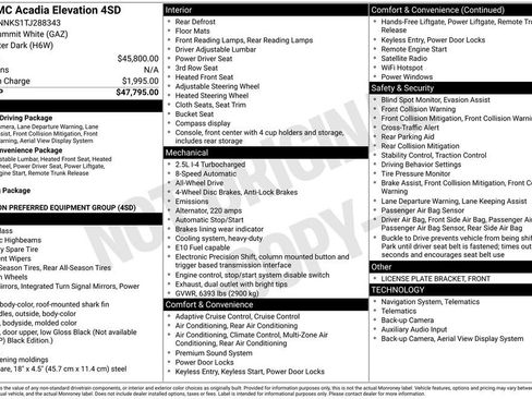 New 2026 GMC Acadia Elevation image 5