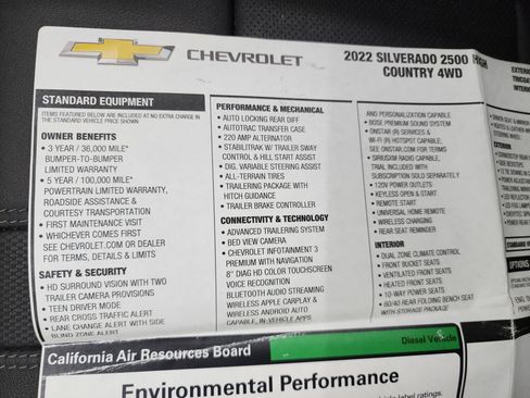 Used 2022 Chevrolet Silverado 2500 High Country w/ Safety Package II image 64