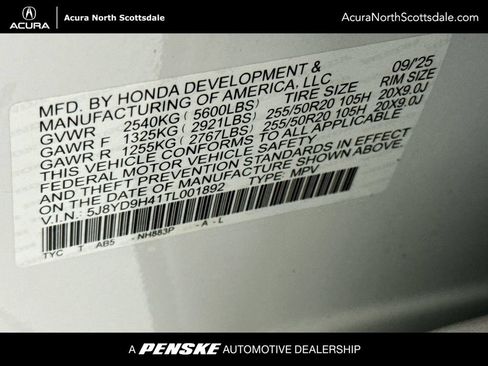 Certified 2026 Acura MDX FWD w/ Technology Package image 35