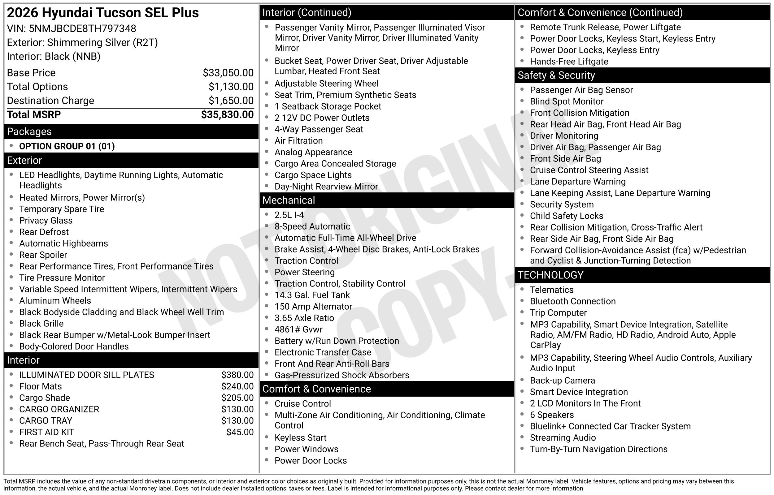 New 2026 Hyundai Tucson SEL Plus AWD/4WD image 3