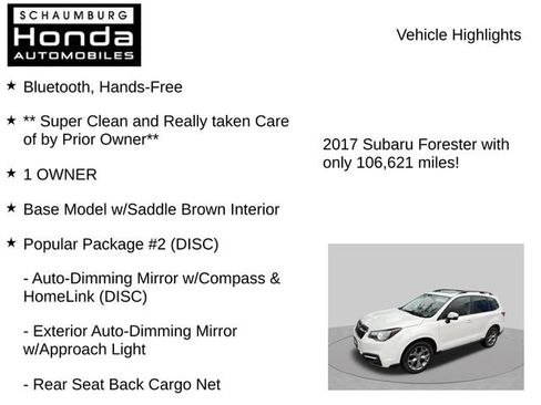 Used 2017 Subaru Forester 2.5i Touring w/ Popular Package #2 AWD/4WD image 7