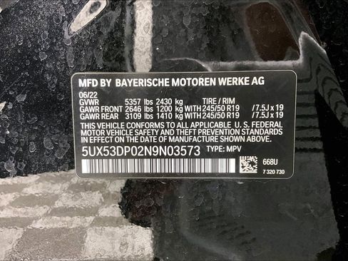 Used 2022 BMW X3 xDrive30i w/ Convenience Package AWD/4WD image 3