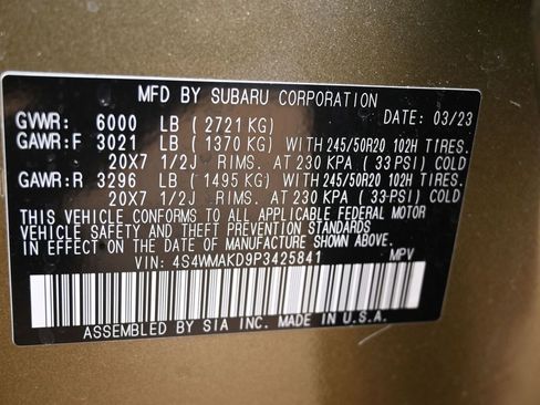 Used 2023 Subaru Ascent Onyx Edition Limited image 41