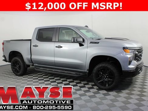New 2026 Chevrolet Silverado 1500 Custom Trail Boss w/ Dark Appearance Package AWD/4WD image 1