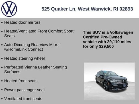Certified 2023 Volkswagen Tiguan SEL R-Line AWD/4WD image 19