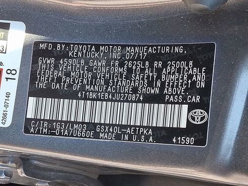 Used 2018 Toyota Avalon Limited w/ All Weather Liner Package FWD image 27