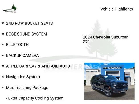 Used 2024 Chevrolet Suburban Z71 w/ Luxury Package AWD/4WD image 17