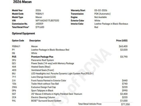 Certified 2026 Porsche Macan AWD/4WD image 9