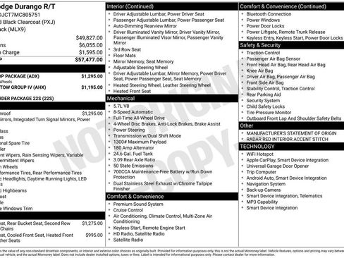 Used 2021 Dodge Durango R/T w/ Blacktop Package AWD/4WD image 38