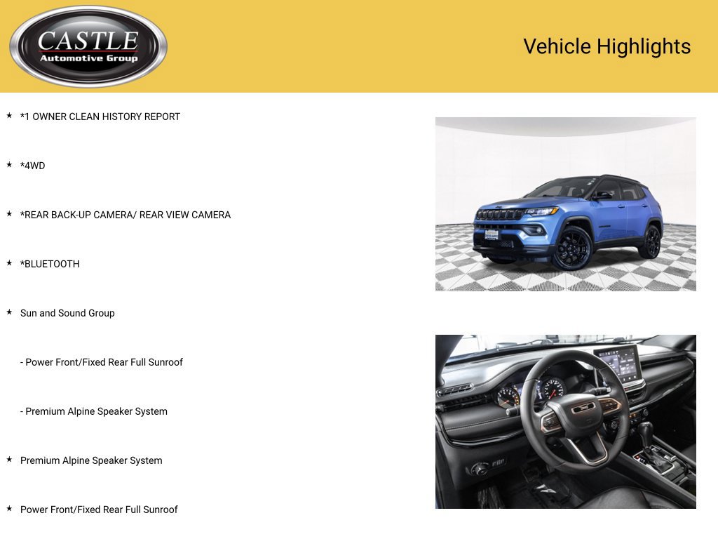 Used 2022 Jeep Compass Latitude w/ Sun and Sound Group AWD/4WD image 3