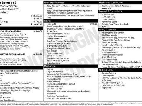 Used 2021 Kia Sportage S w/ S AWD Premium Package image 30