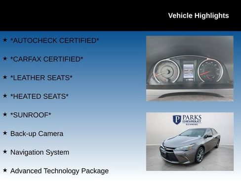 Used 2016 Toyota Camry XSE w/ Advanced Technology Package image 4