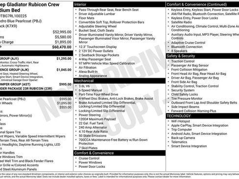 Used 2024 Jeep Gladiator Rubicon w/ Safety Group image 36