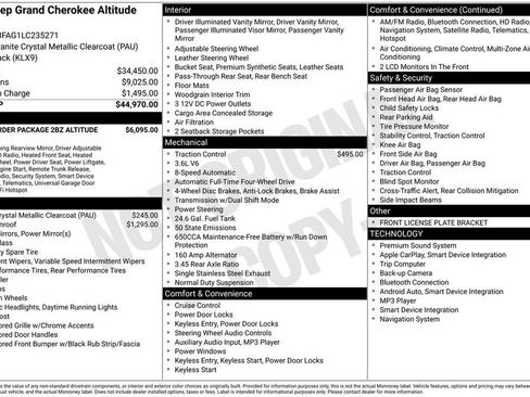 Used 2020 Jeep Grand Cherokee Altitude image 2