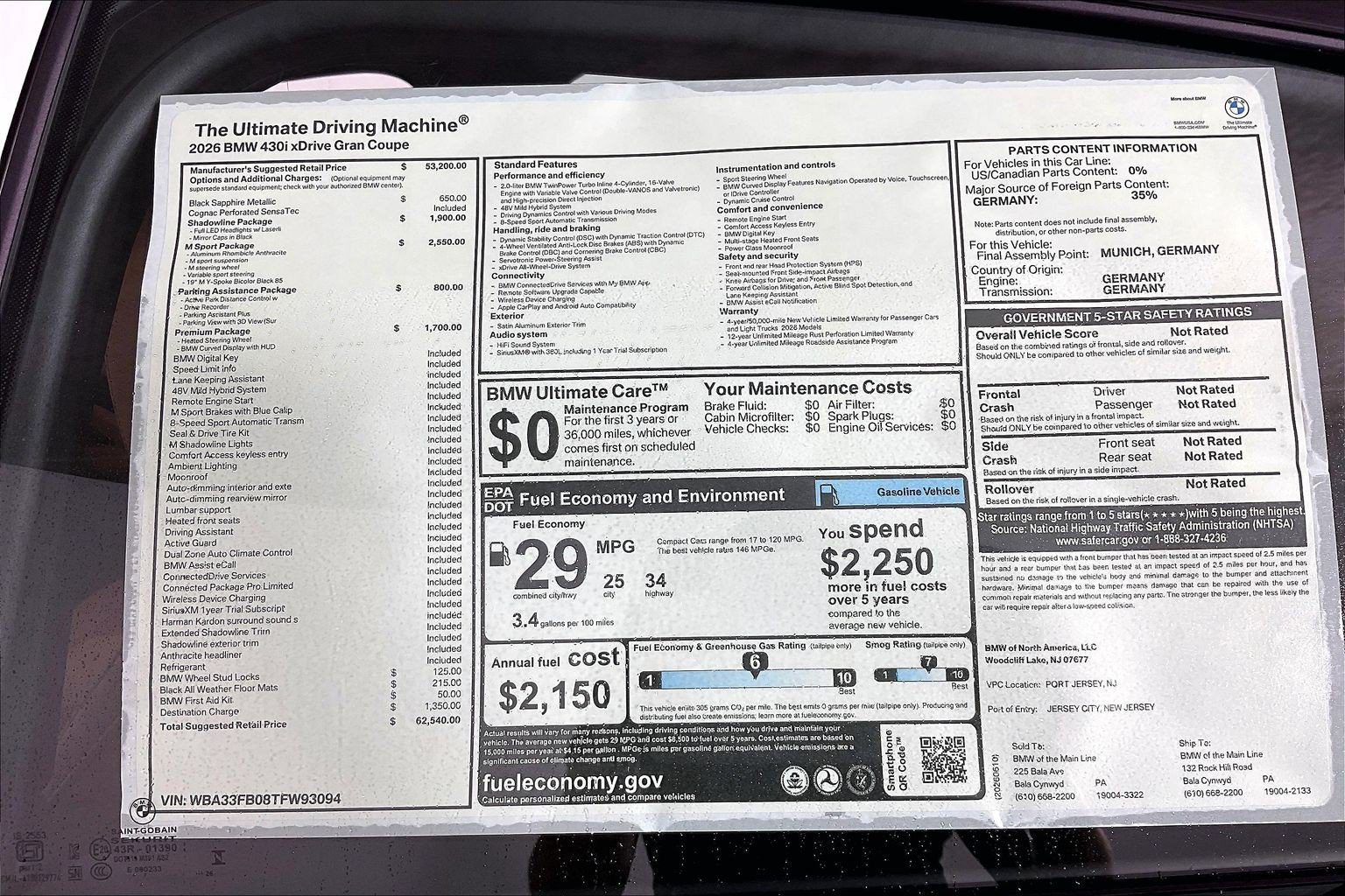 New 2026 BMW 430i xDrive w/ M Sport Package AWD/4WD image 21