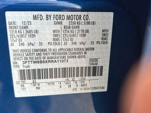 Certified 2024 Ford Maverick XL w/ Equipment Group 100A Standard AWD/4WD image 32