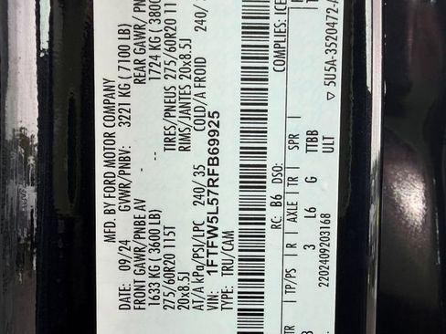 Used 2024 Ford F150 Lariat w/ Bed Utility Package AWD/4WD image 29