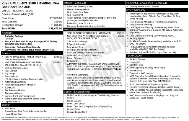 Used 2023 GMC Sierra 1500 Elevation AWD/4WD image 32