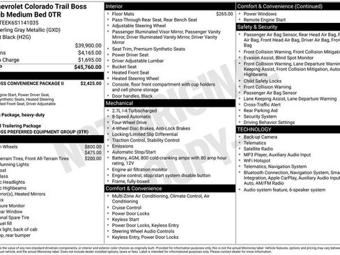 Used 2025 Chevrolet Colorado Trail Boss AWD/4WD image 6