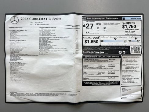 Used 2022 Mercedes-Benz C 300 4MATIC Sedan image 33
