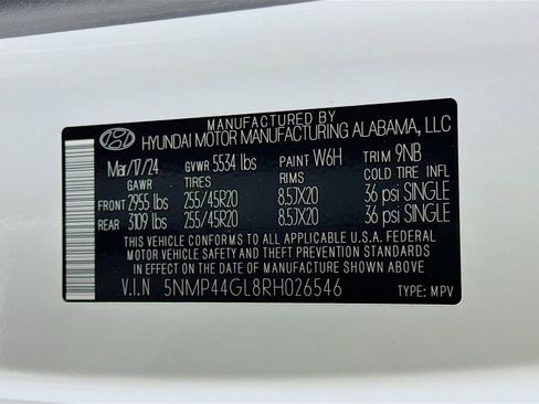 Used 2024 Hyundai Santa Fe Limited FWD image 36