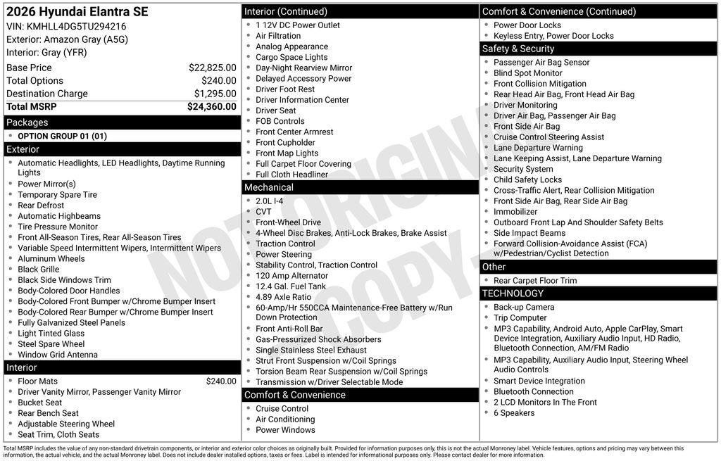 New 2026 Hyundai Elantra SE FWD image 37