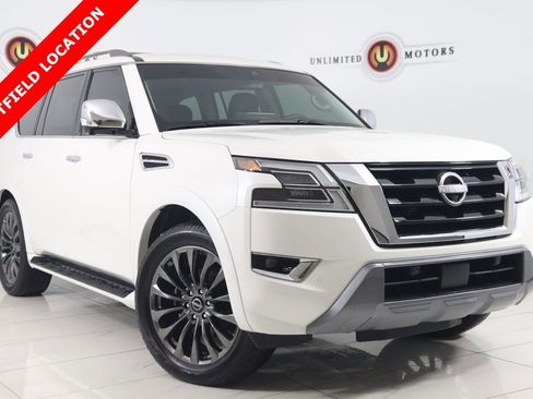 Used 2024 Nissan Armada Platinum w/ Captain's Chairs Package image 1