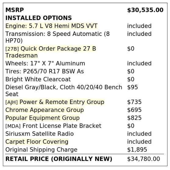 Used 2022 RAM 1500 Tradesman w/ Popular Equipment Group RWD image 4
