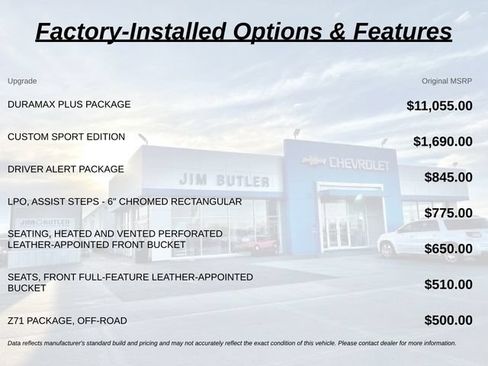 Used 2018 Chevrolet Silverado 2500 LTZ w/ Duramax Plus Package AWD/4WD image 1