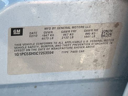 Used 2012 Chevrolet Cruze LS w/ Connectivity Package image 26