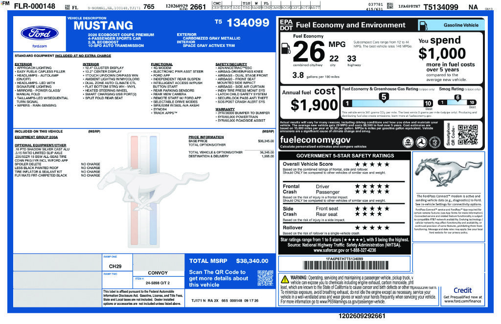 New 2026 Ford Mustang Premium RWD image 4