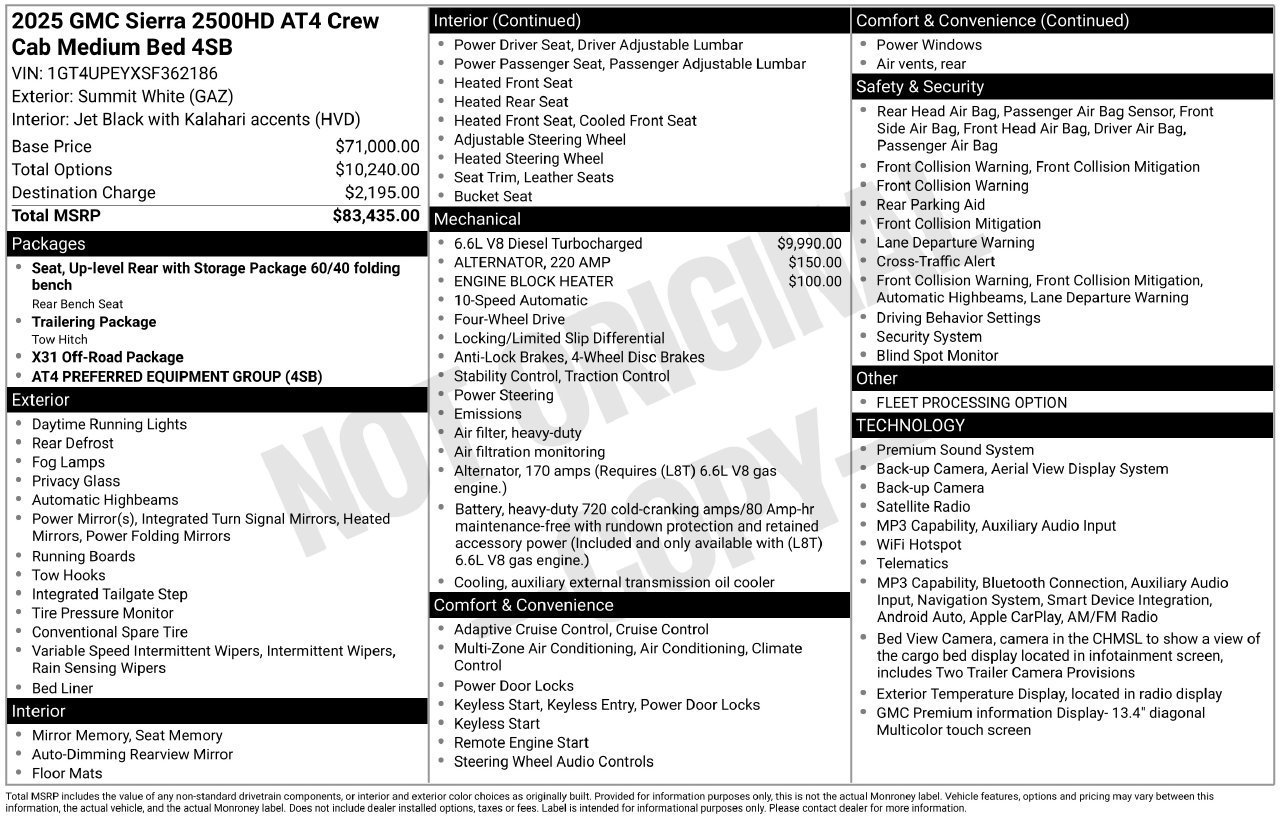 Certified 2025 GMC Sierra 2500 AT4 AWD/4WD image 31