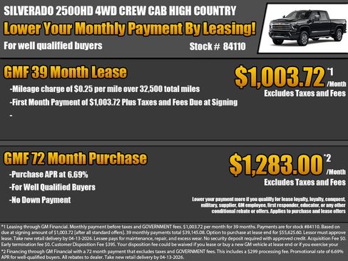 New 2026 Chevrolet Silverado 2500 High Country w/ Z71 Off-Road Package image 2