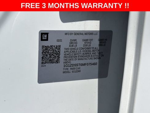 Used 2021 Chevrolet Malibu LT FWD image 24