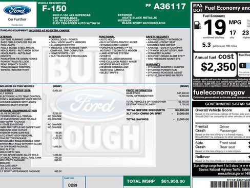 Used 2023 Ford F150 XLT w/ Equipment Group 302A High image 2