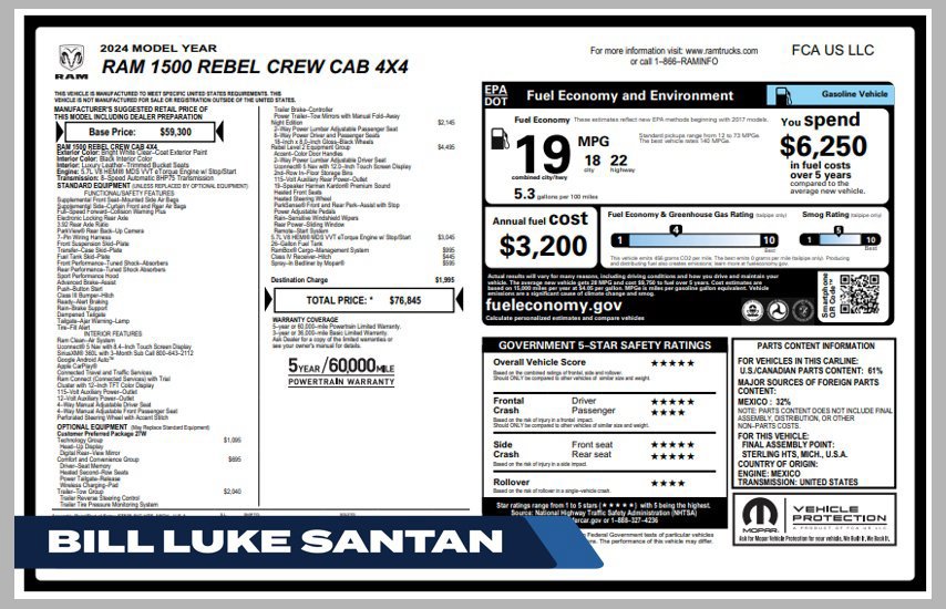 Used 2024 RAM 1500 Rebel w/ Rebel Level 2 Equipment Group AWD/4WD image 1