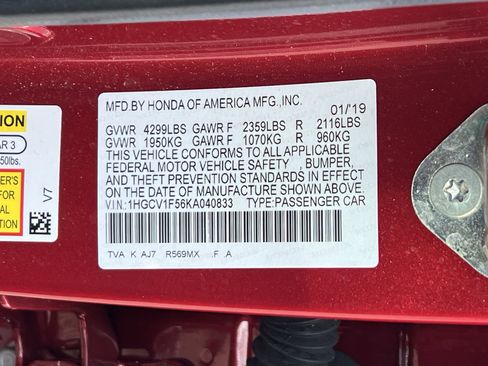 Certified 2019 Honda Accord EX-L image 25