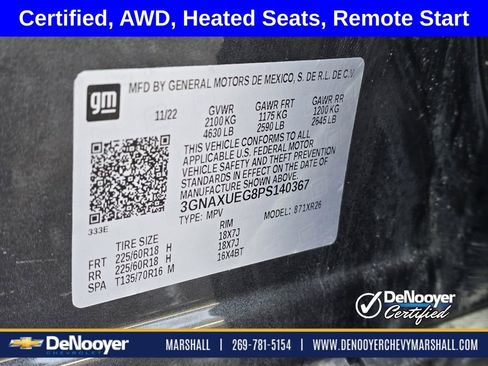 Used 2023 Chevrolet Equinox LT AWD/4WD image 29