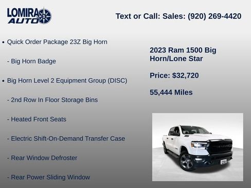Used 2023 RAM 1500 Big Horn AWD/4WD image 8