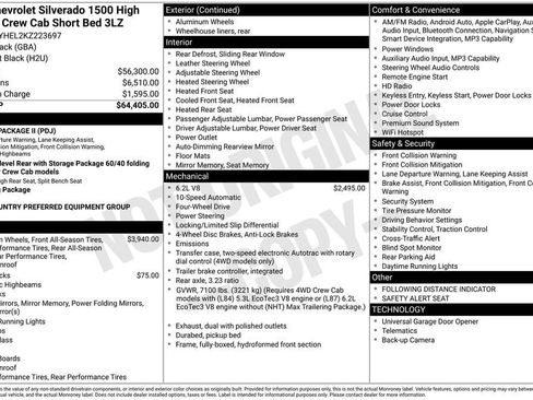 Used 2019 Chevrolet Silverado 1500 High Country image 11