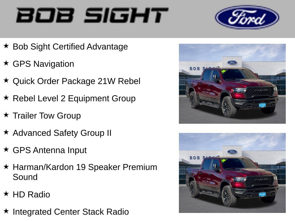 Used 2026 RAM 1500 Rebel w/ Advanced Safety Group II AWD/4WD image 3