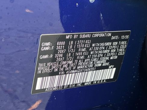 New 2026 Subaru Ascent Limited w/ Popular Package #1 image 26