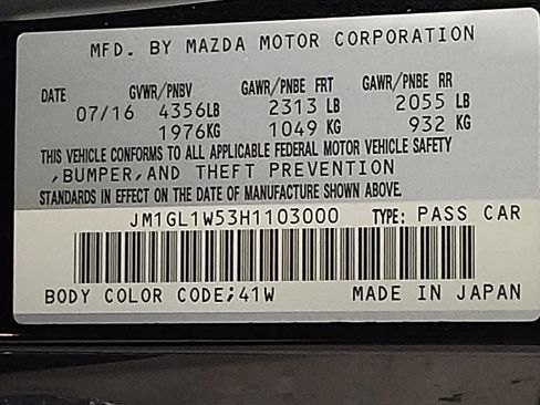 Used 2017 MAZDA MAZDA6 Grand Touring image 33