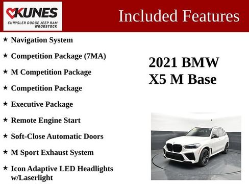 Used 2021 BMW X5 M w/ Competition Package AWD/4WD image 3