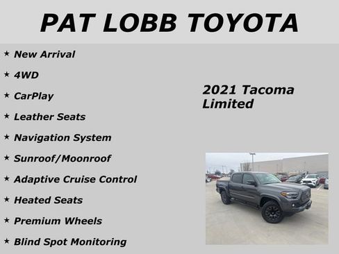 Used 2021 Toyota Tacoma Limited w/ Nightshade Package image 17