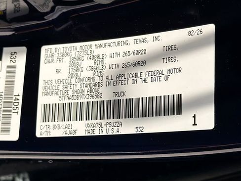 New 2026 Toyota Tundra Platinum AWD/4WD image 26