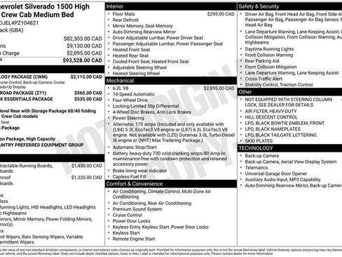 Certified 2023 Chevrolet Silverado 1500 High Country w/ Technology Package AWD/4WD image 6