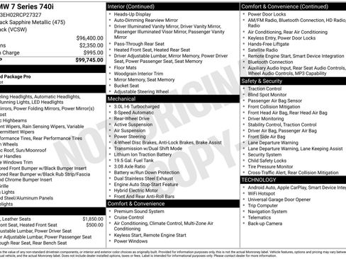 Used 2024 BMW 740i RWD image 42