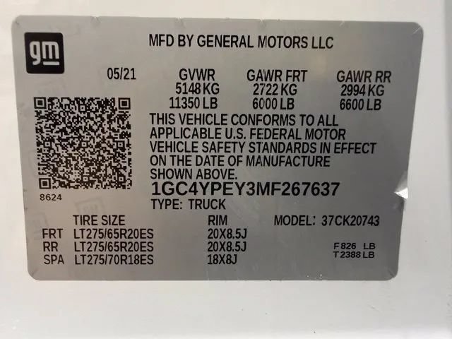 Used 2021 Chevrolet Silverado 2500 LTZ w/ LTZ Premium Package AWD/4WD image 25